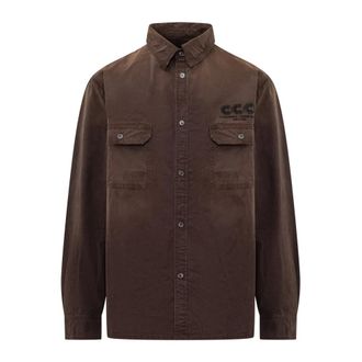 Willy Chavarria Corcoran Overshirt - Shirts - Hombre - Marr&oacute;n - S
