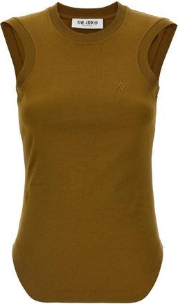 The Attico Dames, Tops, Groen, Maat: 2XS Katoen