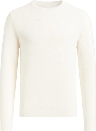 Calvin Klein Witte Sweaters Klassieke Stijl - Heren - Ronde hals truien - Wit - L - Katoen - Truien & Vesten