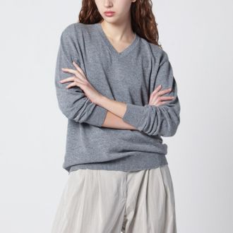 The Row Nian sweater in grey cashmere