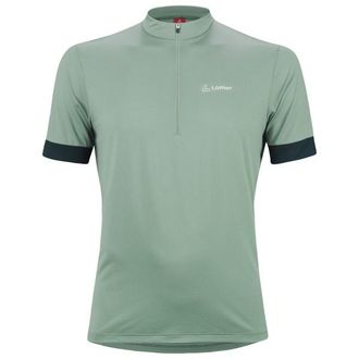 LOEFFLER Bike Shirt Half-Zip Pukka Velotrikot f&uuml;r Herren | t&uuml;rkis