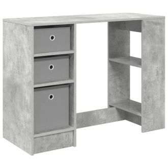 vidaXL Escritorio Gris Concreto 100 X 40 X 75 Cm Madera De Ingenier&iacute;a Vidaxl