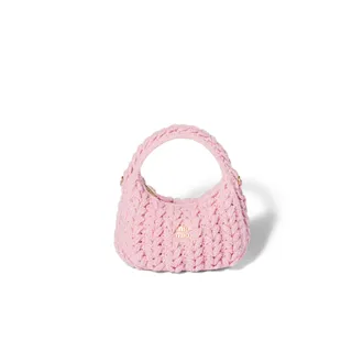 Miu Miu Wander Shetland Wool Bag, Woman, Petal Pink