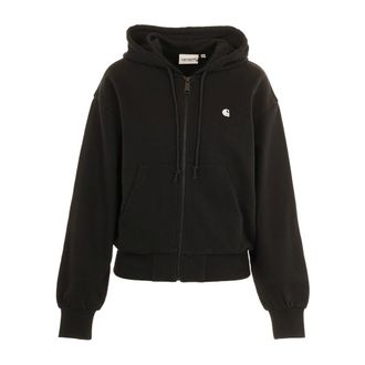 Carhartt Work in Progress Carhartt Wip, Zip-throughs, female, Black, Size: XS Hooded Casey Jacket