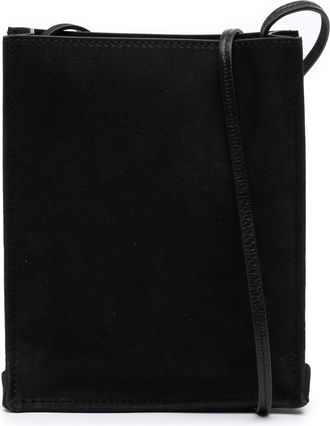 The Row Black Small Suede To Go Crossbody