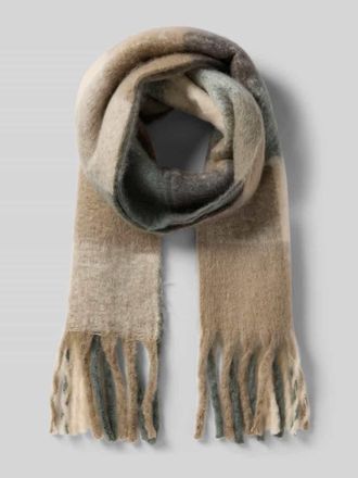 Vero Moda Schal mit Fransen Modell IVY in Schilf, Gr&ouml;&szlig;e 1