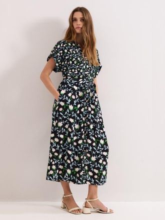 Phase Eight Luisa Floral Dress in Black Multi at Nordstrom, Size 14