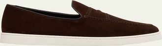 Churchs Mens Peebles Suede Penny Loafers