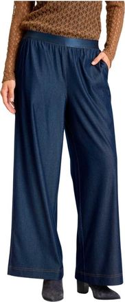 In Front IN Front, Broeken, Dames, Blauw, 2Xl, Wijde broek