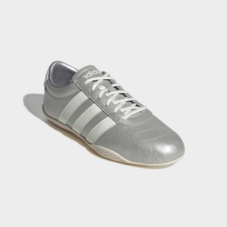 adidas Sneaker ADIDAS SPORTSWEAR GRAND COURT LO, Damen, Gr. 38,5, silber metallic, sanftes wei&szlig;, ftwr wei&szlig;, Leder, Synthetik, Schuhe Sneaker, Design auf den 
