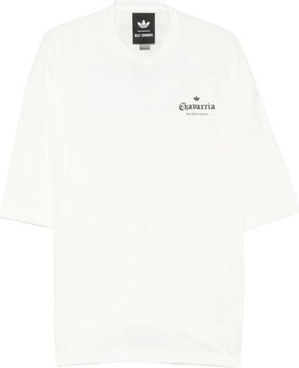 adidas Logo T-shirt met korte mouwen - Heren - Sportshirts - Wit - S - Katoen - Fitness