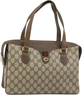 Gucci Pre-owned Handbags, female, Beige, Size: ONE SIZE Pre-owned Plastic Handbag