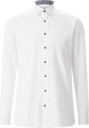 Stenstr&ouml;ms Formele Overhemden - Heren - Zakelijke Overhemden - Wit - 4XL - Katoen - Overhemden