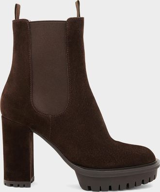 Gianvito Rossi 70mm Suede Chelsea Boots