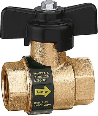 Caleffi Valvola A Sfera Da 1/2 Con Valvola Di Ritegno Incorporata