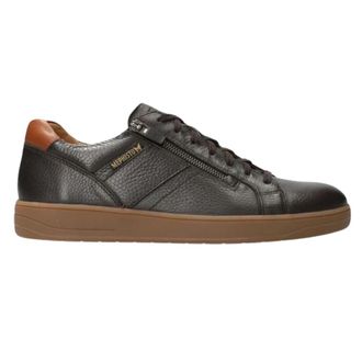 Mephisto Bruine Leren Herensneaker - Heren - Sneakers - Bruin - 46 1/2 EU - Leer - Schoenen