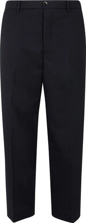 Nine In The Morning Apollon Baggy Broeken - Heren - Straight fit broeken - Zwart - S - Wol - Broeken