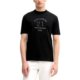 Karl Lagerfeld Tops, Heren, Zwart, S, Karl Lagerfeld - Tops > T-Shirts