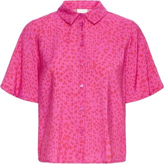 Ichi Shirts - Dames - Overhemden - Roze - L - Overhemden