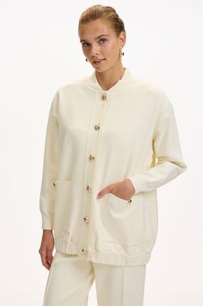 Exquise Barbara Knit Cardigan in Ecru at Nordstrom, Size Medium