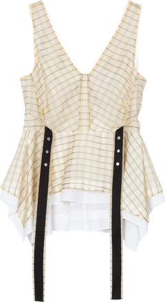 3.1 Phillip Lim Top a quadri - Toni neutri