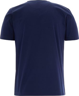 Paul & Shark Mens T-Shirt Jersey Shark Embroidery Blue Cotton T-Shirts And Polos
