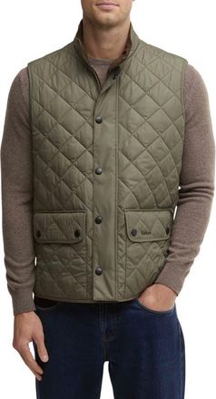 Barbour New Lowerdale Diamond Quilted Vest in Dusty Olive at Nordstrom, Size Xx-Large