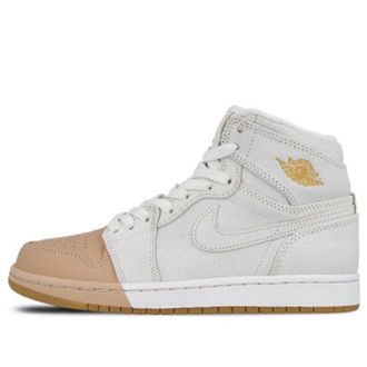Air Jordan (WMNS) Air Jordan 1 Retro High Premium Dipped Toe White AH7389-107