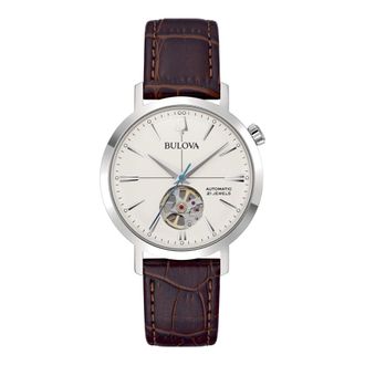 Bulova 96A318 - Aerojet Automatisch 38 mm - Dames - Horloges - Wit - ONE Size - Accessoires