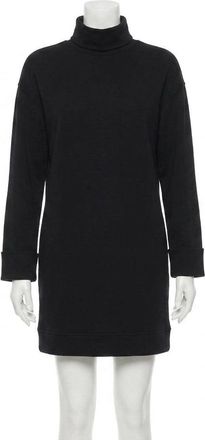Spanx Air Essentials Turtleneck Dress In Very Black