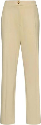Elena Miro Broeken, Dames, Beige, S, Straight Broeken