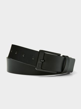 HUGO BOSS Mens Tone-on-tone black belt