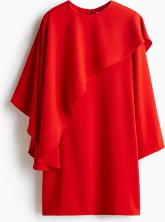 H&M Kleid mit Cape-Detail - Orange