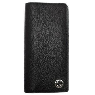 Gucci Pre-owned Long Wallet (bi-fold) - Heren - Vintage Accessoires - Zwart - ONE Size - Leer - Vintage