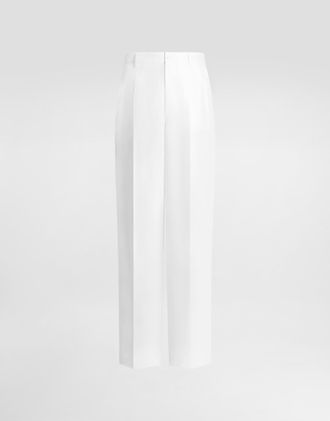 Dolce & Gabbana Pantalone - Man Pants And Shorts White Linen 52