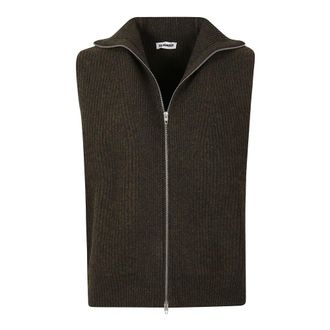 Jil Sander Gilet met rits - Heren - Truien - Groen - Maat: M