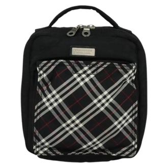 Burberry Pre-owned Mini Bags, unisex, Black, Size: ONE SIZE Pre-owned Nova Check Black Label Mini Bag