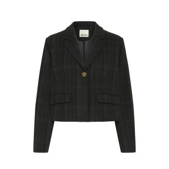 Ichi Ichi, Jassen, Dames, Zwart, 2Xl, Ihkate Woolley Bl Jakker 20124665