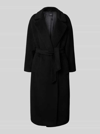 Max Mara Regular Fit Mantel aus Woll-Alpaka-Mix mit Mohair-Anteil Modell TEMPERA in Black, Gr&ouml;&szlig;e 42