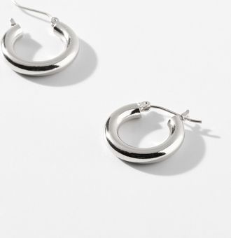 Simons Womens Tubular Hoop Earrings