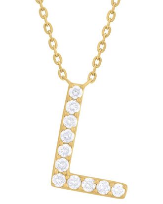 Sabrina Designs 14K 0.21 Ct. Tw. Diamond L Initial Pendant