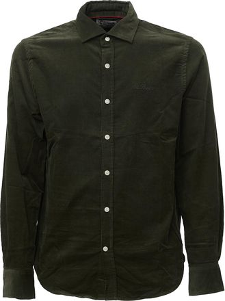 MC2 Saint Barth Seefeld Fine-Rib Corduroy Shirt
