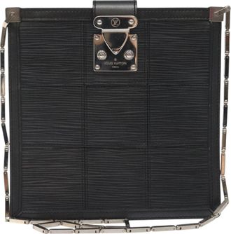 Louis Vuitton Black Leather Shoulder Bag (Pre-Owned)