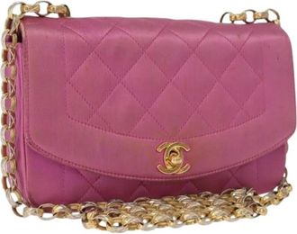 Chanel Pre-owned Satin Shoulder Bag - Dames - Vintage Schoudertas - Roze - ONE Size - Satijn - Vintage