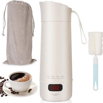 OEM Hervidor Port&aacute;til Peque&ntilde;o, Mini Taza De Agua El&eacute;ctrica, Hervidor El&eacute;ctrico Port&aacute;til, 400 Ml, 4 Ajustes De Temperatura, 300 W Y Ebullici&oacute;n R&aacute;pida