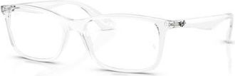 Ray-Ban 56mm Square optical glasses in Transparent at Nordstrom