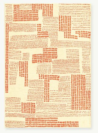 Novatrend Alfombra moderna tejida plana naranja 240x340 cm