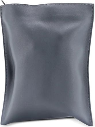 Herm&egrave;s Pochenplus Sling Wallet Leather crossbody bag - Grijs