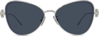 Loewe Anagram Metal Butterfly Zonnebril - Dames - Zonnebrillen - Grijs - ONE Size - Accessoires