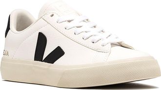 Veja Womens Sneakers Campo Chromefree Extra White-Black Chrome-Free Leather Trainers White/black